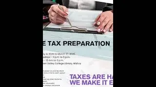 Evergreen College Accounting Department is offering free tax preparation services 