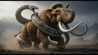 Rare Legend of the Ancient Age: The Battle Between the Giant Snake and the Mammoth