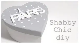 Scatola decorata Shabby Chic / fai da te