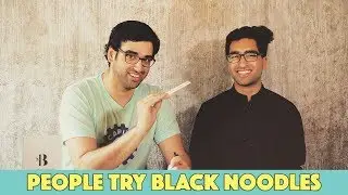 Pakistanis Try Black Noodles | MangoBaaz