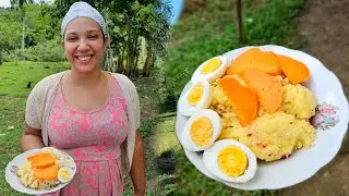 Desayuno Típico Dominicano En El Fogón I Comida Típica I La Vida Del Campo