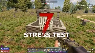 VS 64 Blood moon Horde! 7DTD Stress Test