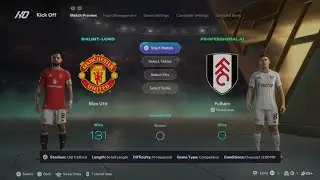 EA SPORTS FC 26 Manchester United-Fulham Premier League full match 25/26 PS5
