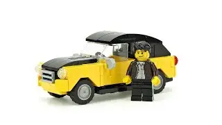 LEGO Old Yellow Car. MOC Building Instructions