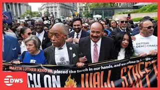 WATCH: Al Sharpton Leads Massive March on Wall Street | Civil Rights Protest in New York | AC15