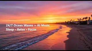 AI Dream Ocean 🌙 Relaxing Music & Soothing Visuals for Sleep & Meditation