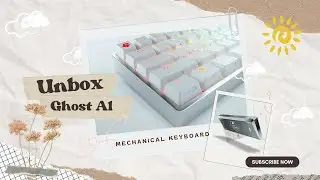 [ #asmr ] Relax and watch my first cast Aluminum Mechanical Keyboard Ghost A1 unboxed