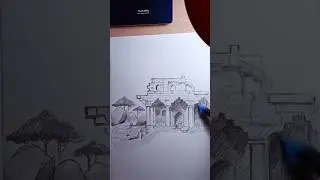 Drawing of Navratangarh #drawing #sketching #navratangarh #sisai #gumla #jharkhand #fort #ruins