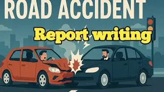 Report writing on a street accident| raod accident 