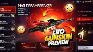 FF New evo m60 and extra 2 all evo gun unlock 