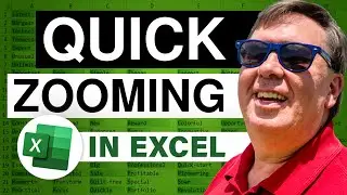 Excel - Quickly Zoom in Excel Using Ctrl + Wheel Mouse - Episode 496