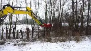 Wacker Neuson 9503-2 mit VOSCH Baumschere mit rotator