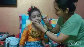 Jhansi Ki Rani Lakshmibai makeup for school fancy dress competition