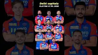 Delhi Capitals playing 11 ipl 2026 🔥 Delhi capitals Best playing 11 ipl 2026 #shorts  #cric_xyz