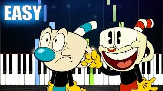 The Cuphead Show - Theme Song - EASY Piano Tutorial