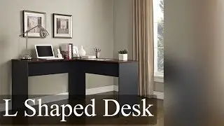L Shaped Computer Desk Modern Workstation Corner Home Office Furniture Laptop