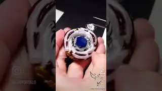 Anime Embossed L Dragon Sticker Closer Look #beyblade #beyblademetalfight #ldrago