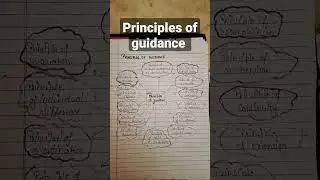 principles of guidance #knowledge #B.Ednotes#important topic #educationalvideo