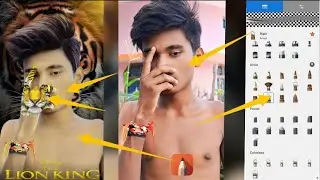 The Lion photo editing tutorial|| new concept||sketchbook HDR smooth||backgr.2.3K views amit editor