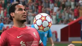 FIFA 22 PS5 - Virgil Van Dijk stunning goal against PSG