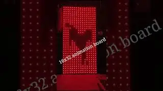 pixel led animation board 16x32