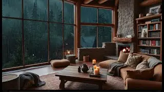 Dawn Rainfall in a Cozy Mountain Loft | Peaceful Rain ASMR for Sleep, Study, and Relaxation
