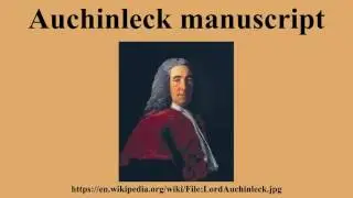 Auchinleck manuscript