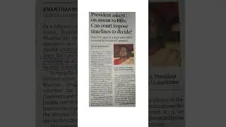 President invoked article 143 #news #16may #shortsfeed #followformore #droupadimurmu #article143
