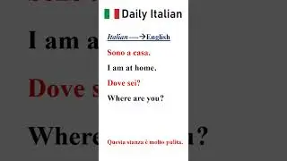Speak Italian Fast ⚡ Daily Italian Practice