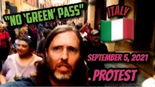 No &ldquo;Green&rdquo; Pass Protest in Bologna, Italy 🇮🇹