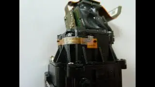 Panasonic HC-X920 testing lens unit assembly after IRIS motor ribbon repair.