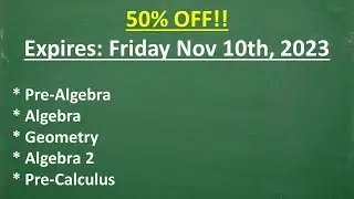 LAST DAY! 50% OFF TabletClass Math Super Sale!!