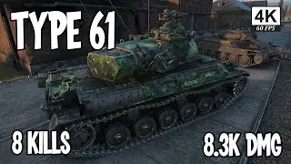 World Of Tanks Type 61  (8.3k Damage 8 Kills)