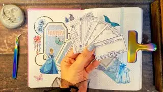 ASMR | Cinderella theme idea with me | Disney scrapbook no talking ✨