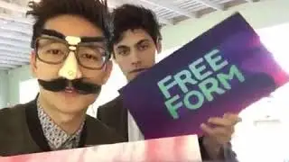 Matthew Daddario & Harry Shum Jr. Vine from Freeform Launch Day