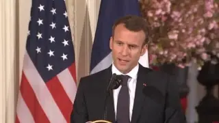Urban24News President Trump & Emmanuel Macron Hold Joint Press Conference During First State Visi