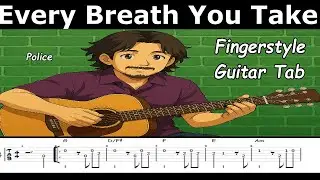 Every Breath You Take -The Police - Fingerstyle - Tab