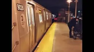 R160 #9028 on a rerouted (Q) via West End leaving Bay Parkway