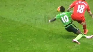MANE RED CARD LIVERPOOL VS SOUTHAMPTON 2015 (HD)
