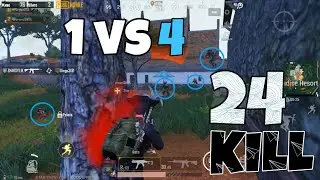 LANDING ON PARADISE RESORT | 24 KILL Sanhok |  DUO vs SQUAD | PUBG MOBILE IPhone 8 Plus