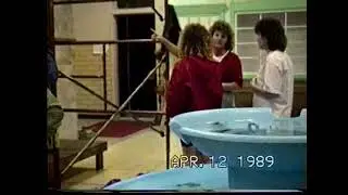 1990_04_12 Jr class building prom set -  night before Prom