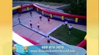 Giant Inflatable Human Foosball Game Rental in Phoenix Arizona, Giant Foosball Rental