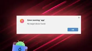 Android Studio No Target Device Found - Como Resolver?