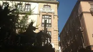 Borriquilla en Gran Vía. Granada 2019