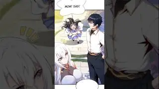 Dragon Queen wife and Dragon slayer husband with their cute daughters😘#shorts #manhwa #manga #mc
