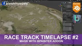 How to create a race track rally with Blender part#2