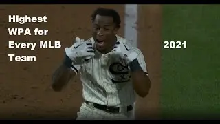 MLB | All 30 Teams Biggest Plays by WPA 2021