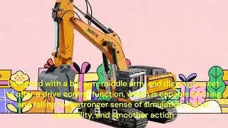 LETOY Hydraulic Excavator Toy - Realistic Construction Fun for Kids! | Children Arts