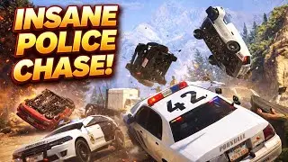 Epic Crashes GTA 5 Extreme Police Chase on Highway | Insane Chaos | Chase Ends in Massive Crash