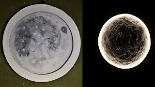 Making a realistic moon easily at home with the plaster of Paris